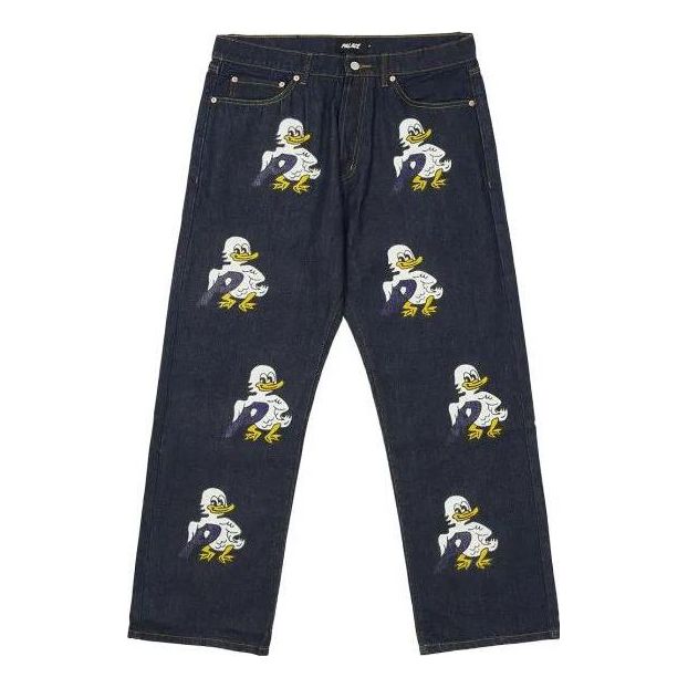Palace FW22 Duck Print Jeans 'Navy' P23T040