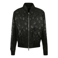 Men's DIOR Full Print Pattern aviator Jacket Black 933C403A4617-589