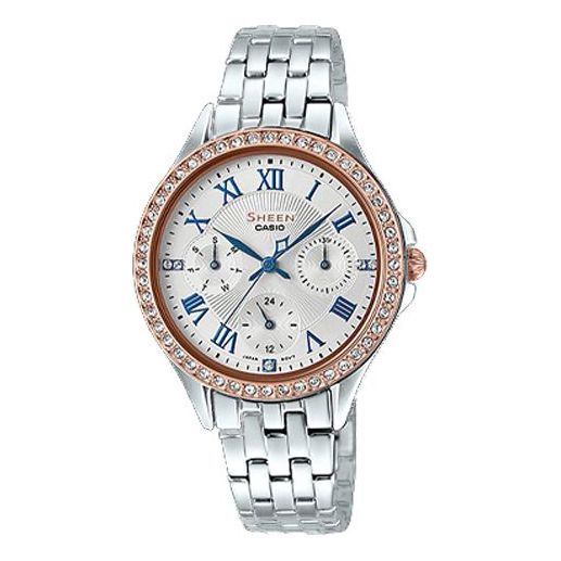 CASIO Female SHEEN Japan / South Korea Fashion Silver Analog SHE-3062SG-7A