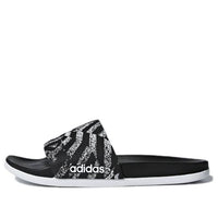 (WMNS) adidas Adilette CloudFoam Plus Graphic Slides 'Core Black' CG2820