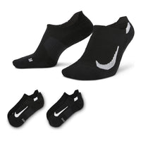 Nike Casual Sports Breathable Running Socks Couple Style 2 Pairs Black SX7554-010