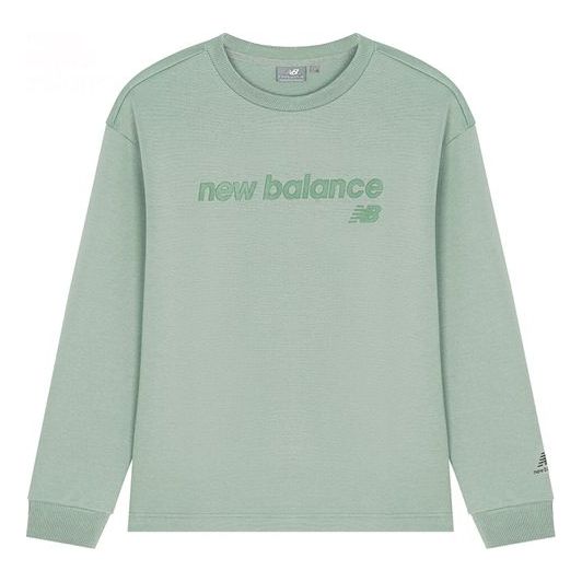 New Balance Logo Lifestyle Sweatshirt Asia Sizing 'Green' 5CC39603-KH