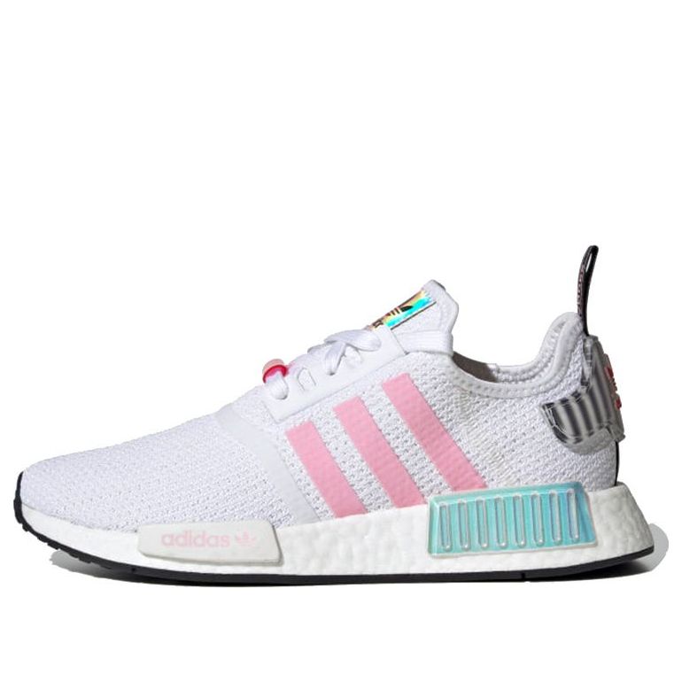 (WMNS) adidas NMD_R1 'White True Pink Hologram' FZ3777