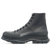 Alexander McQueen Tread Slick Boots 'Leather Anthracite Grey' 705661WHZ621185
