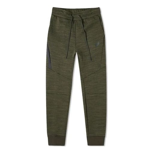Nike Sportswear Tech Fleece Jogger Cone Sports Drawstring Casual Pants Green CT7745-355