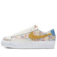 (WMNS) Nike Blazer Low Platform 'White Blue Yellow' DV3210-100