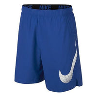 Nike Large Logo Printing Training Quick Dry Sports Shorts Blue AJ8101-480