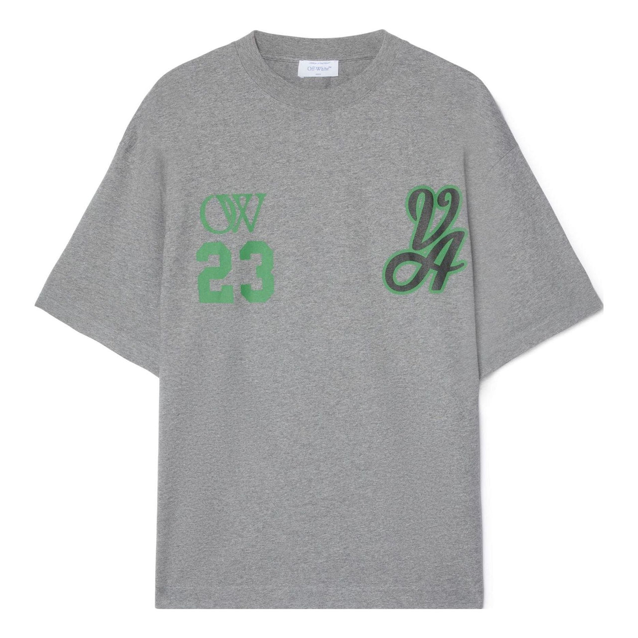 OFF-WHITE 23 Varsity Skate Short-Sleeve Tee 'Melange Grey' OMAA120S24JER0110655