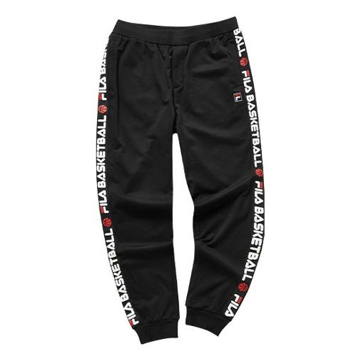 FILA FUSION Basketball Alphabet Printing Sports Pants Black T11M022606F-BK