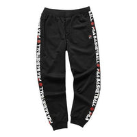 FILA FUSION Basketball Alphabet Printing Sports Pants Black T11M022606F-BK