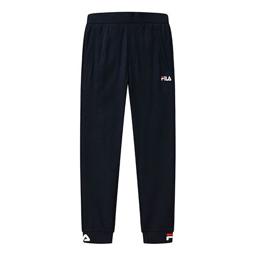 Men's FILA Logo Knit Sports Pants/Trousers/Joggers Navy Blue F51M128697FNV