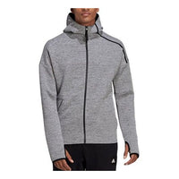 adidas Athleisure Casual Sports Cozy Training Zipper Hooded Jacket Gray GT2512