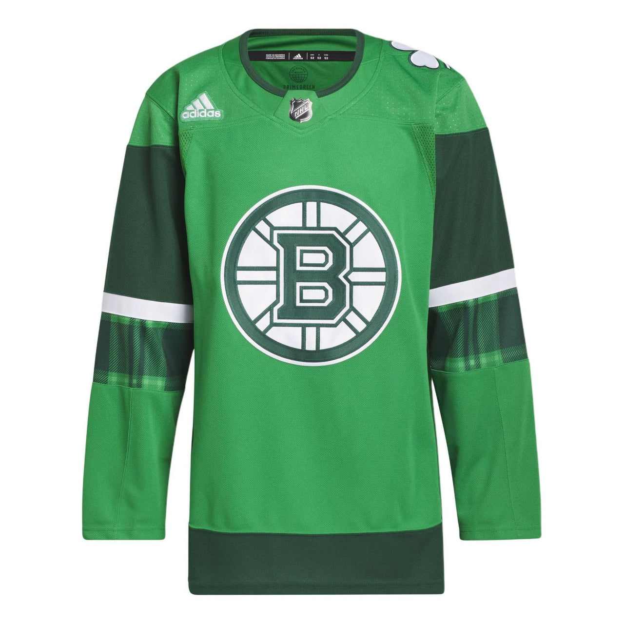 adidas Bruins St. Pats Hockey Jersey Asia Sizing 'Green White' HU0475