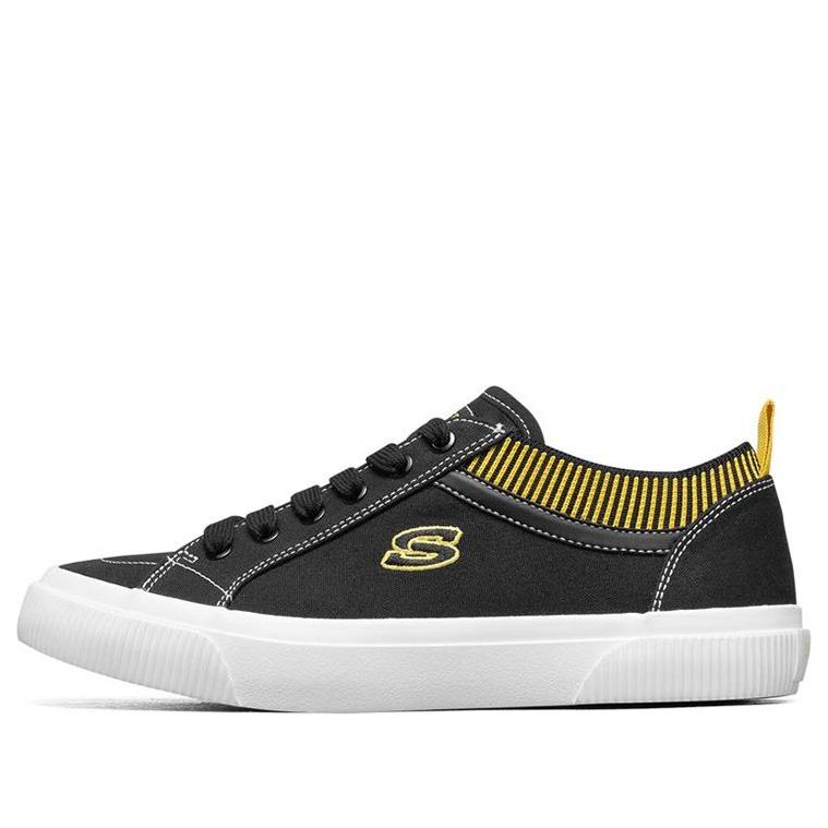 (WMNS) Skechers V'Lites 2 Low Top Sneakers Black/Yellow 155120-BLK