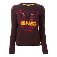 (WMNS) KENZO Embroidery Round-neck Swea Purple F562SW7054XE-86