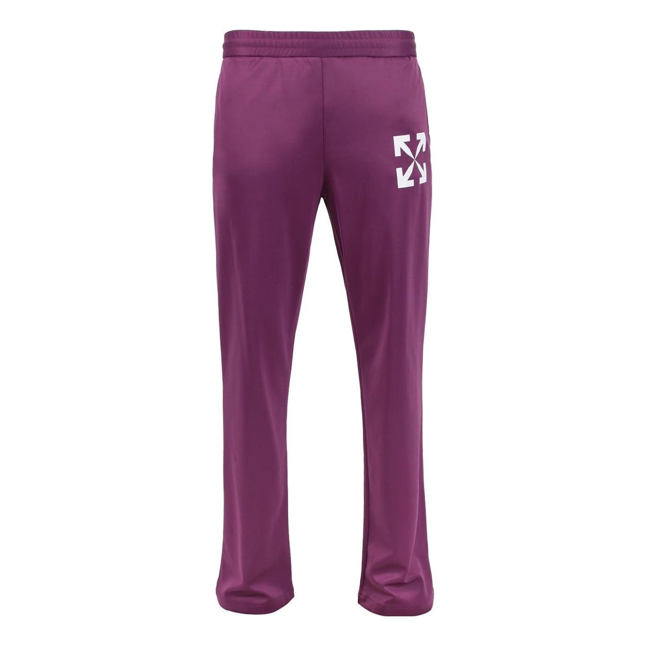 Men's Off-White SS22 Solid Color Logo Printing Straight-Leg Casual Pants/Trousers Loose Fit Purple OMCJ018S22FAB0023701