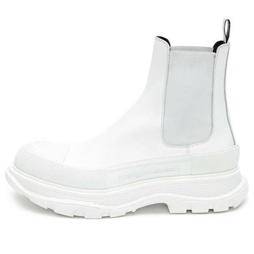 (WMNS) Alexander McQueen Tread Slick Ankle Boot 'White' 634617WHZ619071