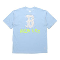 MLB Boston Red Sox Loose Short Sleeve Unisex Sky Blue 31TS15031-43S