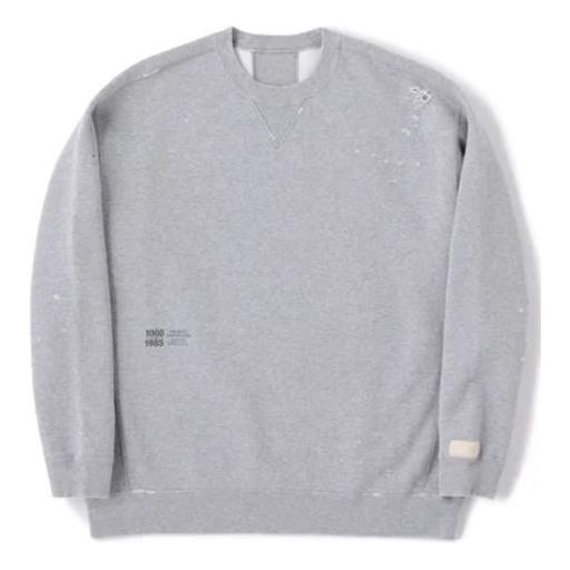 New Balance 1000 Distressed Trainer Sweat Crew Asia Sizing 'Grey' AMT35146-AG