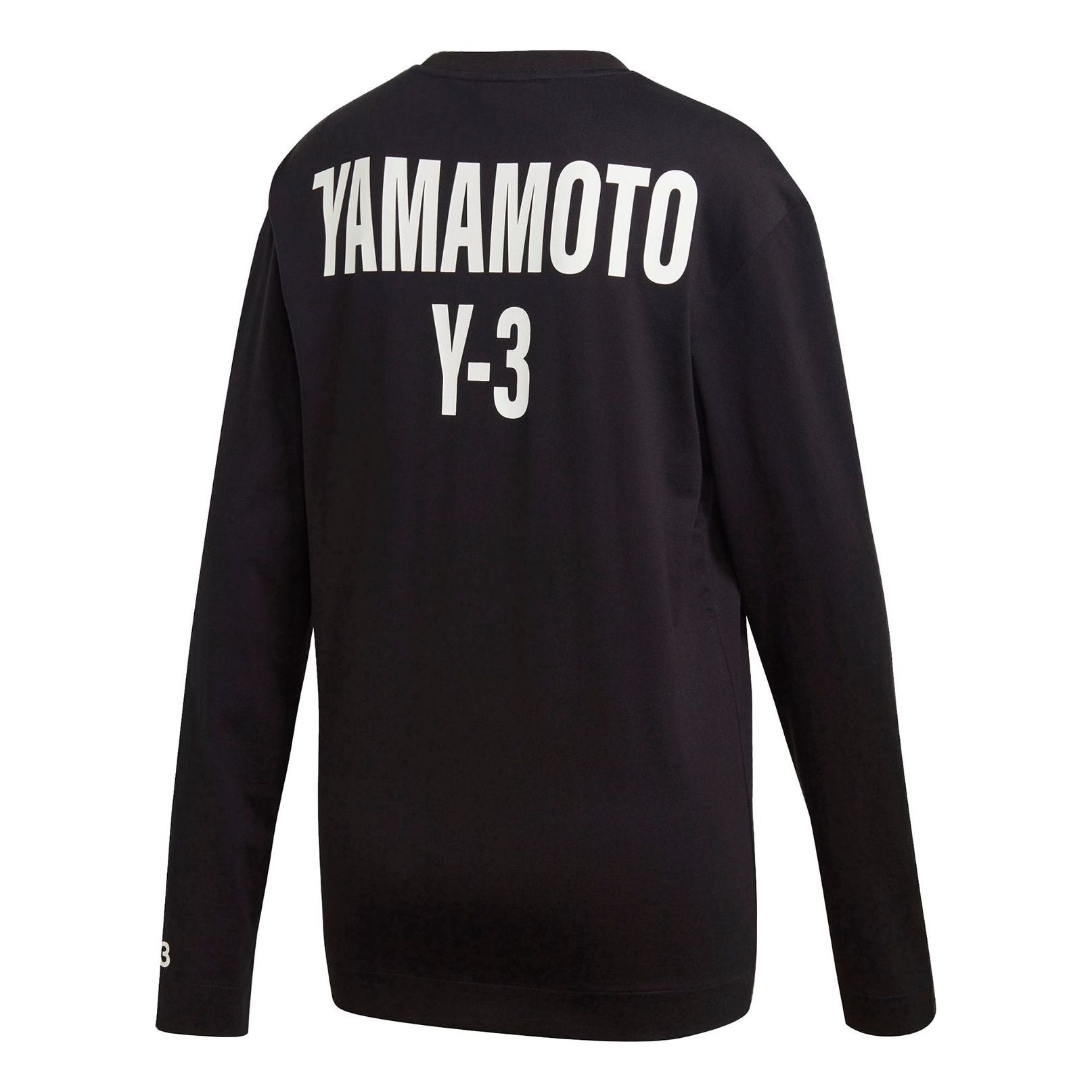Men's Y-3 CH2 Back Alphabet Long Sleeves Black GK4369