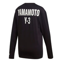 Men's Y-3 CH2 Back Alphabet Long Sleeves Black GK4369