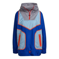 (WMNS) adidas By Stella Mccartney Wind.rdy Loose Fit Training Half Zip Jacket Asia Sizing 'Blue' HA6023