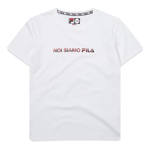 (WMNS) FILA FUSION Short Sleeve White T-Shirt T11W031105F-WT