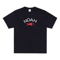 NOAH NYC Fishbone Logo Tee Black Logo Tee T29SS19BLK