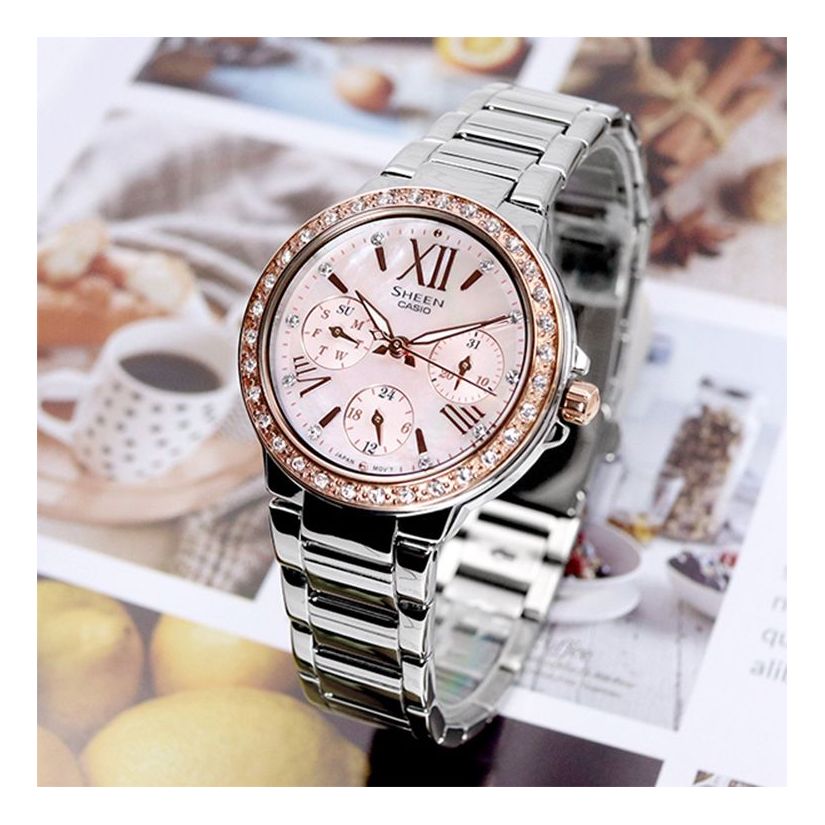 CASIO Female SHEEN Japan / South Korea Fashion Gold Analog SHE-3052SG-4A