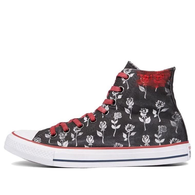 Converse Chuck Taylor All Star Black Flowers High Top 'Black White' 165778C