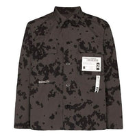 NEIGHBORHOOD Camouflage Printing Straight Shirt Jacket Gray 192SPNHSHM01