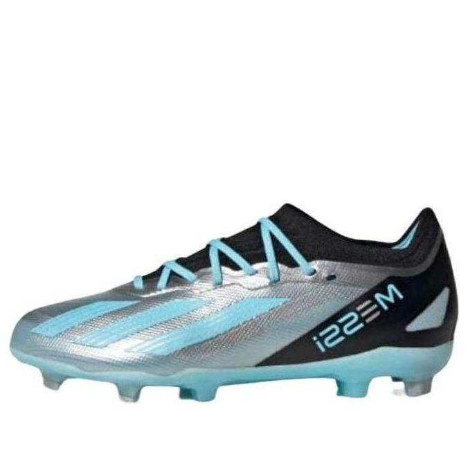 (GS) adidas X Crazyfast Messi.1 FG 'Silver Metallic Bliss Blue' IE4080