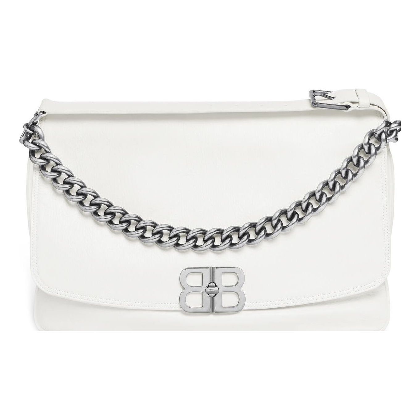 (WMNS) Balenciaga Bb Soft Large Flap Bag 'Optic White' 7484882AAIY9001