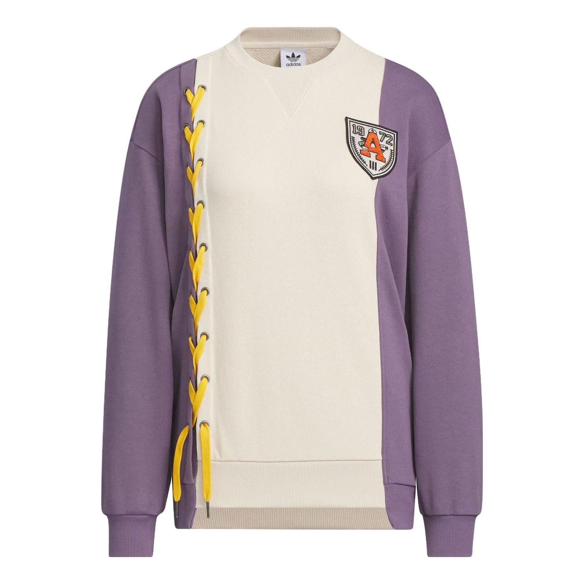 (WMNS) adidas Originals MC Classic Crews 'Beige Purple' IN1091