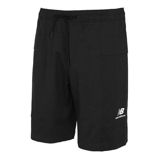 New Balance Logo Short Asia Sizing 'Black' AMS12345-BK