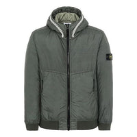 Men's STONE ISLAND Sleeve hooded casual Jacket Green 731540423-V0059