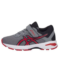 (GS) ASICS GT-1000 6 K 'Grey Red' C741N-1123