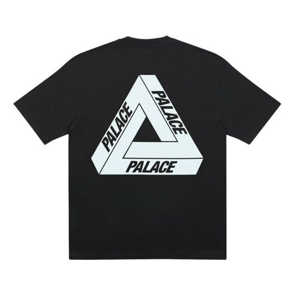 PALACE Tri-To-Help limited Blue Triangle Short Sleeve Unisex Black P18TS229