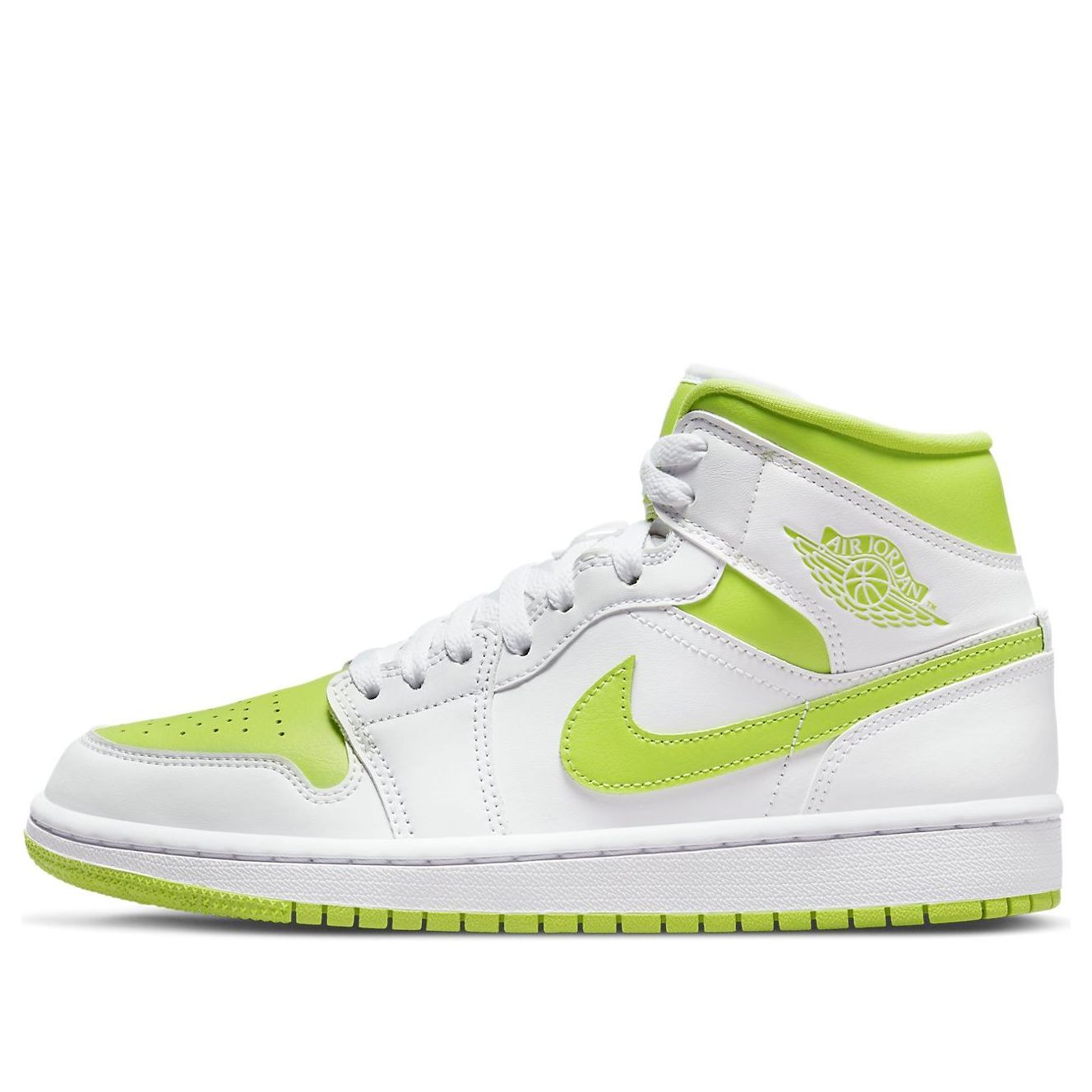 (WMNS) Air Jordan 1 Mid 'White Lime' BQ6472-131