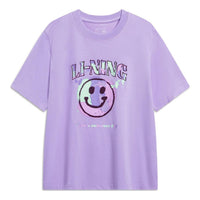 (WMNS) Li-Ning Have A Summer Day Graphic T-shirt 'Purple' AHST192-1