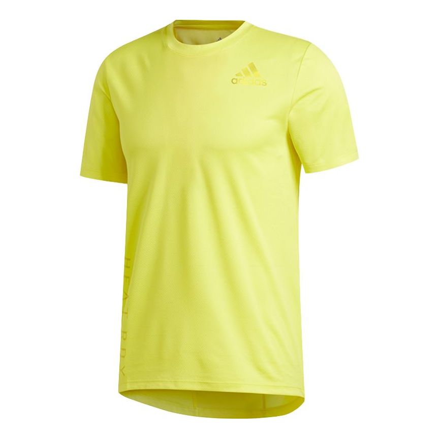 adidas Trg Tee H.Rdy Training Sports Quick-dry Ventilate Male Yellow FM2097