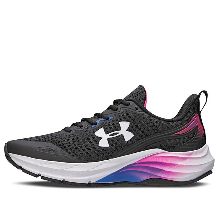 (WMNS) Under Armour Charged Stride 'Black White' 3026574-002