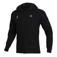 adidas Sports Shoulder Drop Hooded Jacket Black FM9339