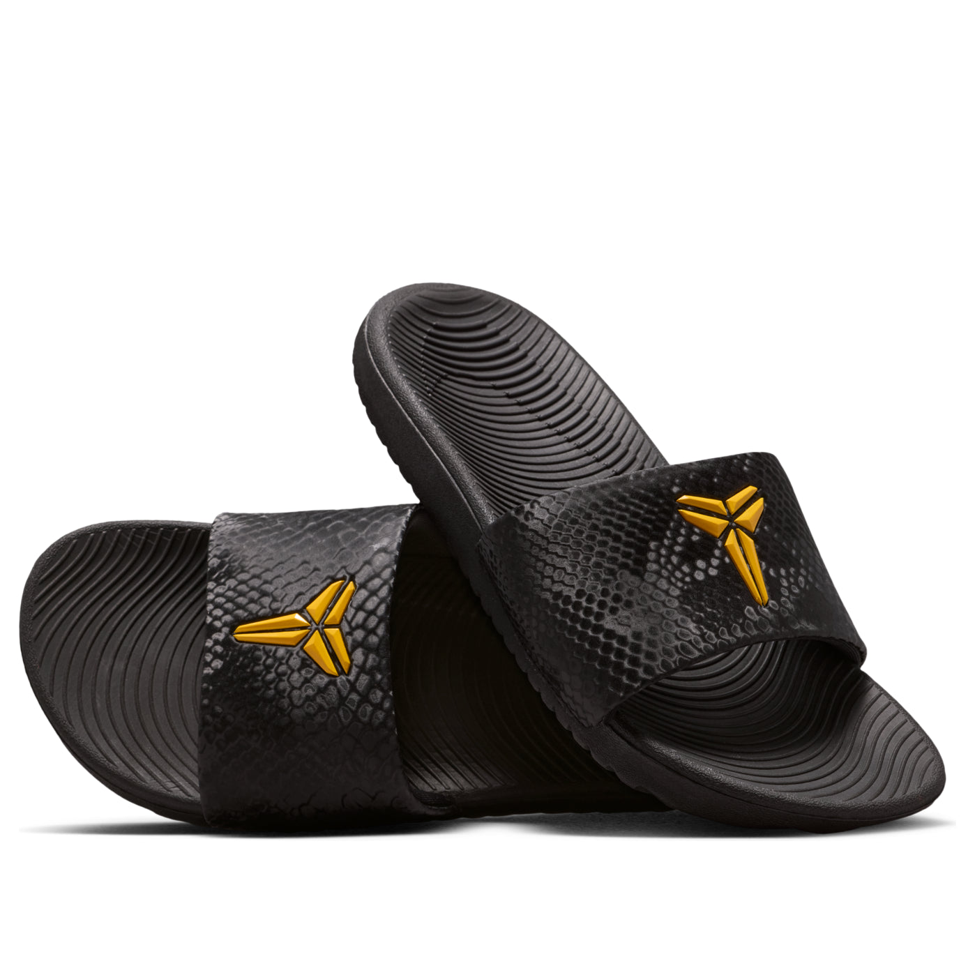 (GS) Nike Kobe Kawa Slides 'Black University Gold' IF2871-003