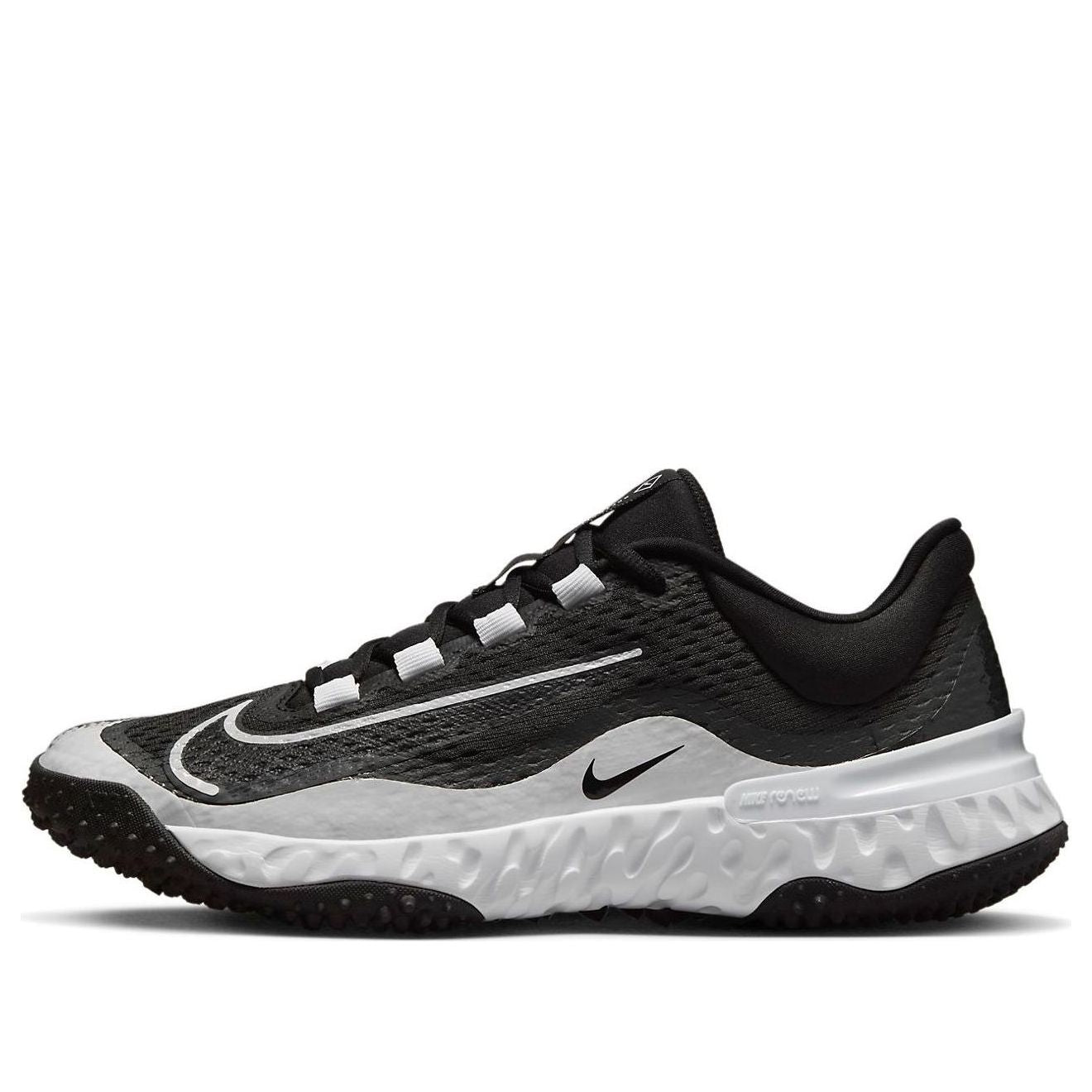(WMNS) Nike Alpha Huarache Elite 4 TF 'Black Dark Smoke Grey' DV0496-010