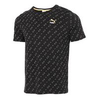 PUMA Elevated Printed T-Shirt 'Black' 532663-01