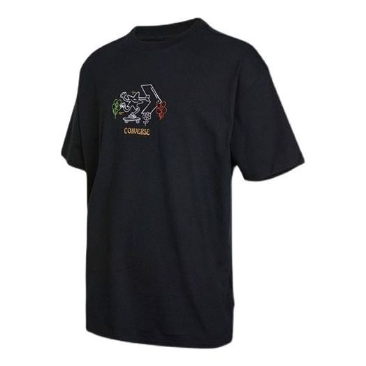 Converse Pushing Along T-Shirt Asia Sizing 'Black' 10023267-A02