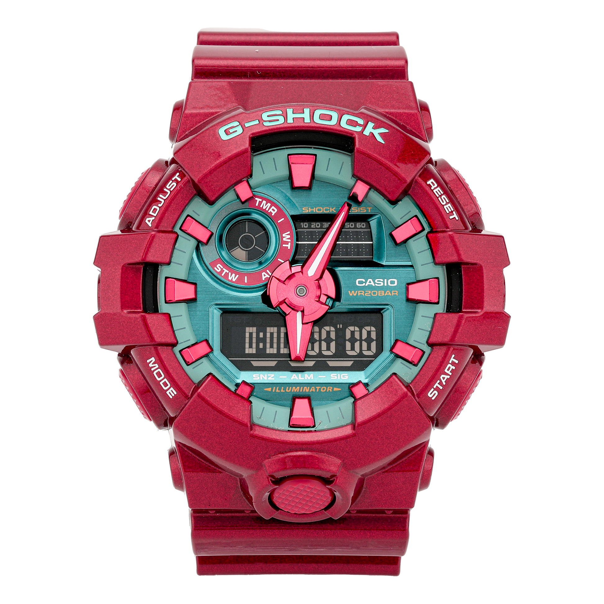 CASIO G-Shock Analog-Digital 'Red' GA-700DBR-4A
