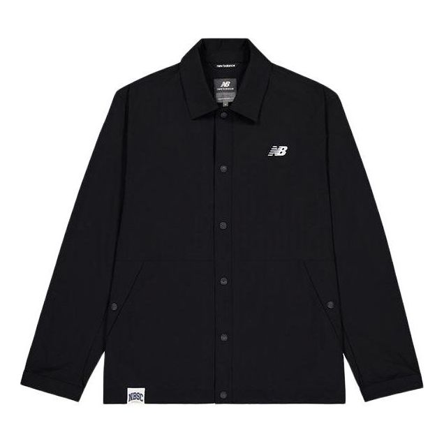 New Balance NB Logo Coach Jacket Asia Sizing 'Black' NAE22101-BK