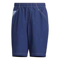 adidas originals Solid Color Casual Sports Shorts Blue HM8003